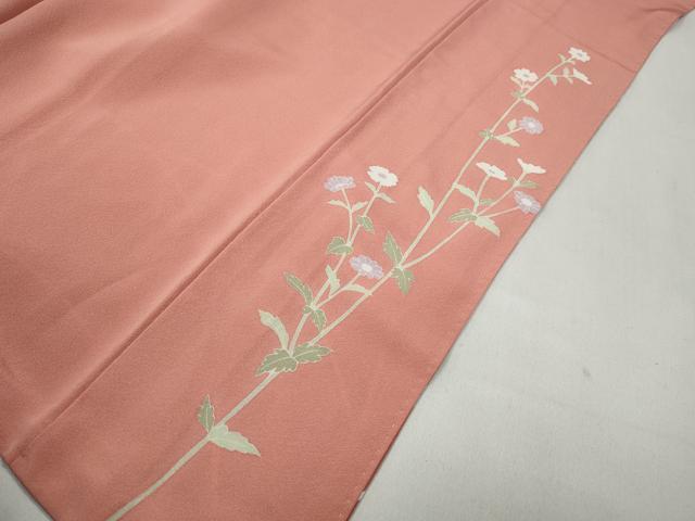 平和屋着物●訪問着 枝花文 暈し染め 金銀彩 正絹 逸品 CABA8074ut