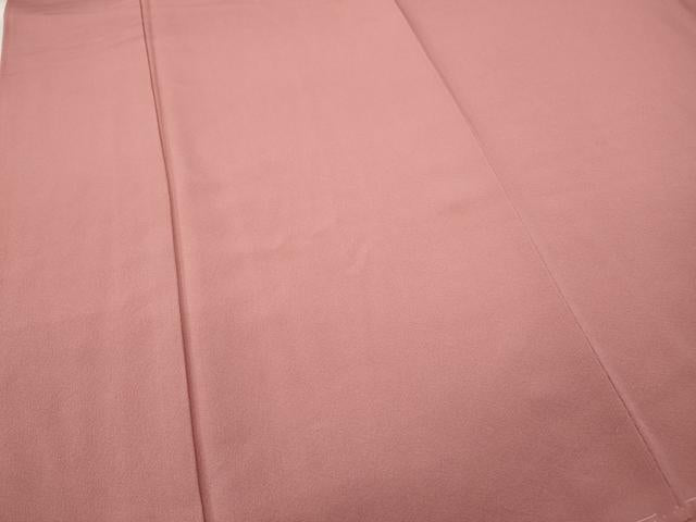 平和屋着物●上質な色無地 薄紅色 正絹 逸品 CABA8087ut