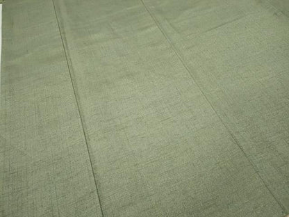 平和屋着物●上質な紬 作家物 山葵色 まるやま扱い 正絹 逸品 CABA8104ut