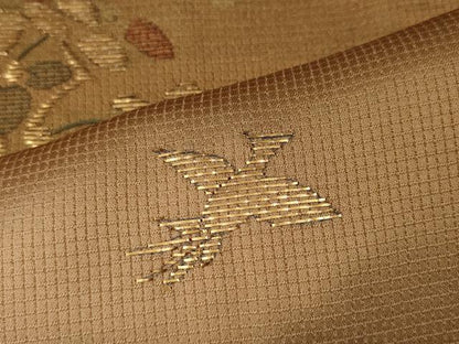 平和屋着物●訪問着　竹屋町刺繍　飛鳥草花文　暈し染め　金彩　正絹　逸品　CABA8111ut