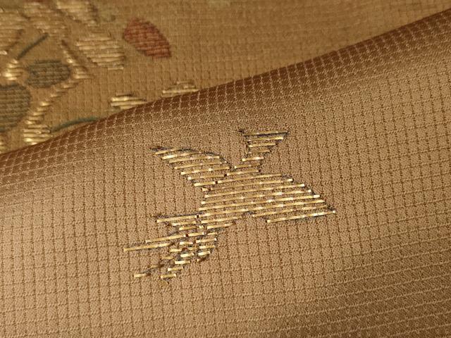 平和屋着物●訪問着　竹屋町刺繍　飛鳥草花文　暈し染め　金彩　正絹　逸品　CABA8111ut