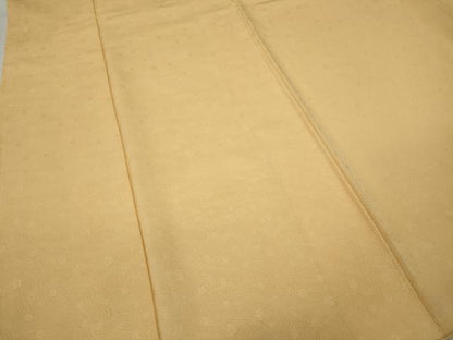 平和屋着物●上質な色無地 立波舞花地紋 淡香色 正絹 逸品 CABA8125ut