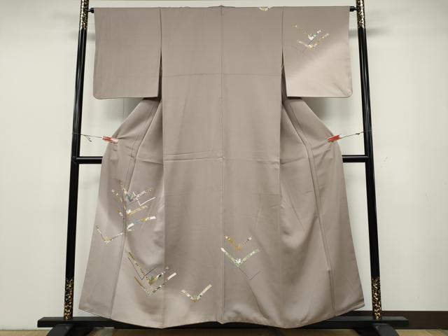 平和屋着物●訪問着 吉祥花文 暈し染め 金彩 正絹 逸品 CABA8182ut
