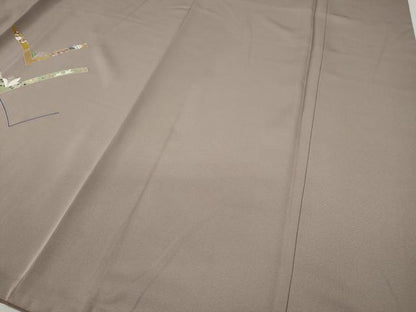 平和屋着物●訪問着 吉祥花文 暈し染め 金彩 正絹 逸品 CABA8182ut