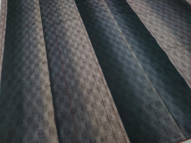 平和屋着物●民芸紬　立涌文　反端付き　正絹　逸品　未使用　CABA8203ut 平和屋着物○民芸紬 立涌文 反端付き 正絹 逸品 未使用