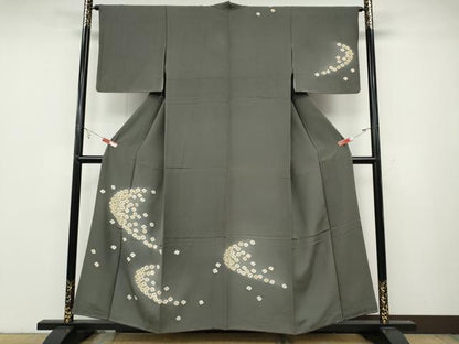 平和屋着物●訪問着　舞花文　金彩　正絹　逸品　CABA8221ut