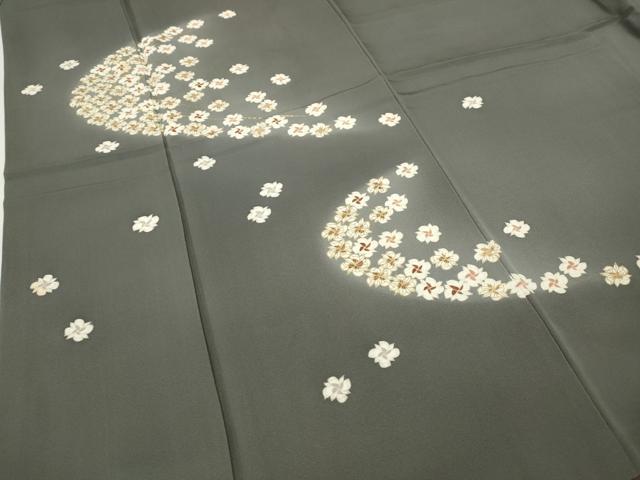 平和屋着物●訪問着　舞花文　金彩　正絹　逸品　CABA8221ut 平和屋着物○訪問着 舞花文 金彩 正絹 逸品 CABA8221ut