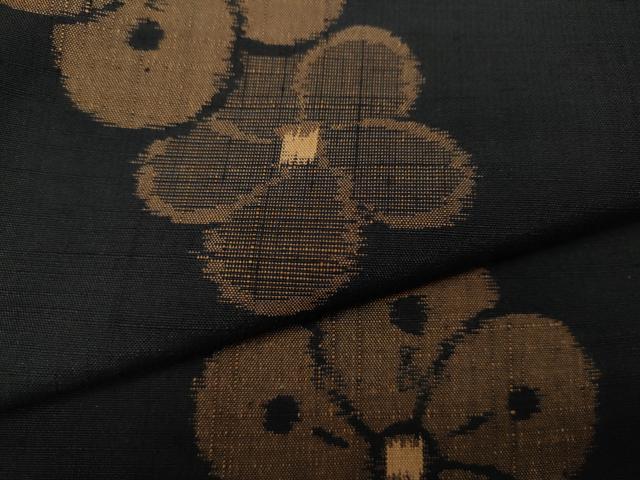 平和屋着物●上質な紬　捻梅　正絹　逸品　CABA8227ut