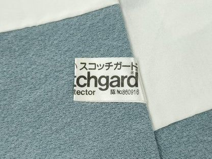 平和屋着物●訪問着　流水短冊草花文　暈し染め　正絹　逸品　CABA8229ut