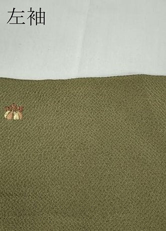 平和屋着物●訪問着　総刺繍　竹屋町刺繍　桐　金糸　鬼しぼ縮緬　正絹　逸品　CABA8237ut