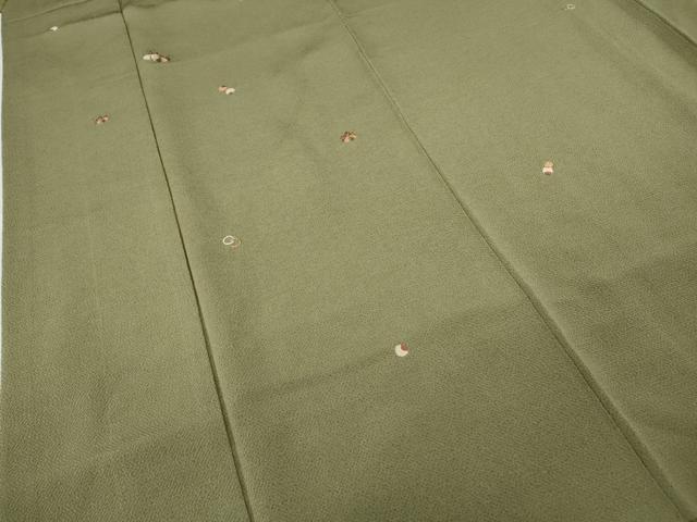 平和屋着物●訪問着　総刺繍　竹屋町刺繍　桐　金糸　鬼しぼ縮緬　正絹　逸品　CABA8237ut