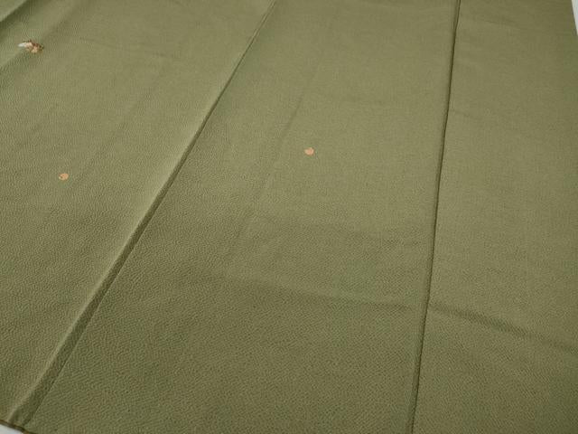 平和屋着物●訪問着　総刺繍　竹屋町刺繍　桐　金糸　鬼しぼ縮緬　正絹　逸品　CABA8237ut