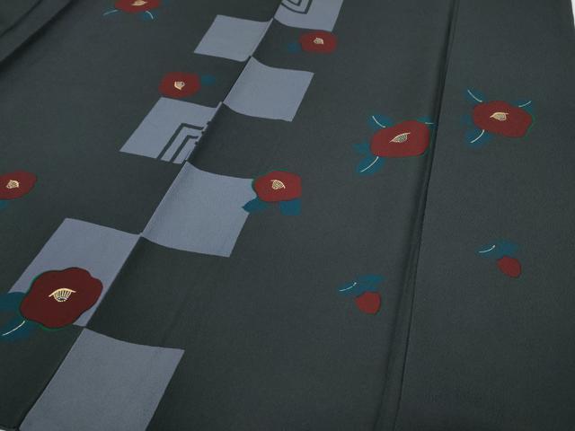 平和屋着物○豪華振袖 市松椿文 金彩 やまと誂製 正絹 逸品 CABA8240ut