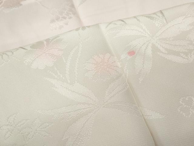 平和屋着物●長襦袢　無双仕立て　地紋起こし　草花地紋　暈し染め　やまと誂製　正絹　逸品　CABA8244ut 平和屋着物○長襦袢 無双仕立て 地紋起こし 草花地紋 暈し染め やまと誂