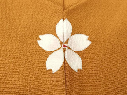 平和屋着物●中村玉緒　振袖　舞桜文　暈し染め　金銀彩　正絹　逸品　CABA8259ut