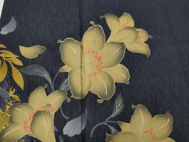 平和屋着物●豪華振袖　舞花文　暈し染め　金彩　やまと誂製　正絹　逸品　CABA8260ut 平和屋着物○豪華振袖 舞花文 暈し染め 金彩 やまと誂製 正絹