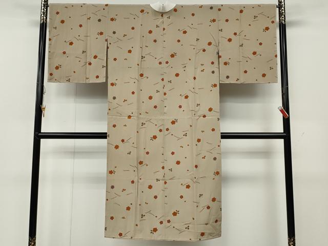 平和屋着物●長襦袢　無双仕立て　こぼれ松葉　舞花文　金彩　正絹　逸品　CABA8271ut 平和屋着物○長襦袢 無双仕立て こぼれ松葉 舞花文 金彩 正絹 逸品