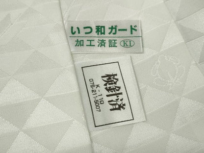 平和屋着物●長襦袢　無双仕立て　手描き　南天文　正絹　逸品　CABA8272ut
