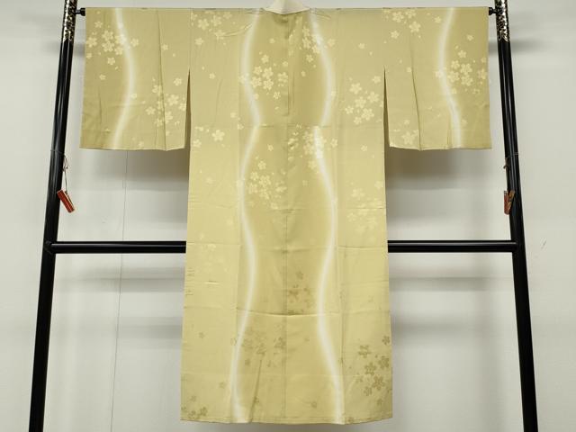 平和屋着物●長襦袢　無双仕立て　舞花地紋　暈し染め　やまと誂製　正絹　逸品　CABA8273ut 平和屋着物○長襦袢 無双仕立て 舞花地紋 暈し染め やまと誂製 正絹