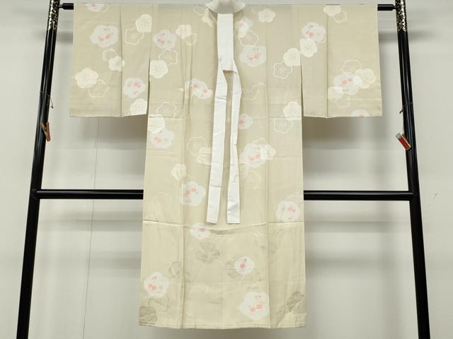 平和屋着物●長襦袢　無双仕立て　舞花文　正絹　逸品　CABA8275ut