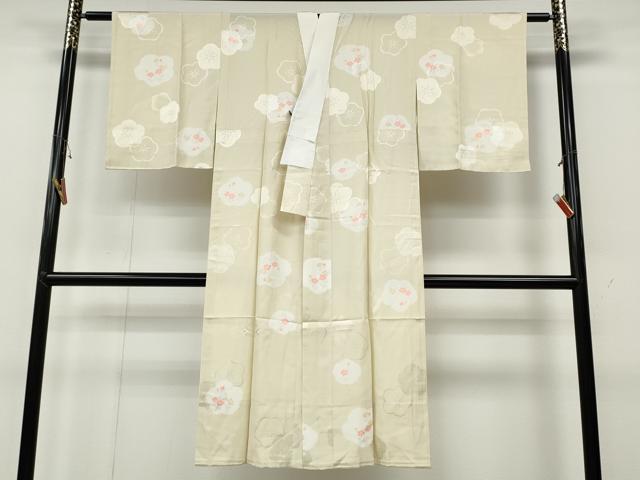 平和屋着物●長襦袢　無双仕立て　舞花文　正絹　逸品　CABA8275ut