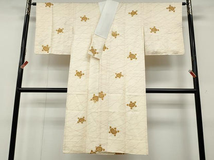 平和屋着物●長襦袢　袷　舞橘文　正絹　逸品　CABA8279ut