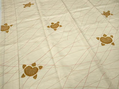 平和屋着物●長襦袢　袷　舞橘文　正絹　逸品　CABA8279ut