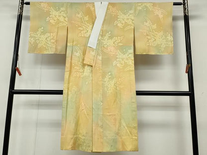 平和屋着物●長襦袢 無双仕立て 辻が花地紋 暈し染め やまと誂製 正絹 逸品 CABA8282ut