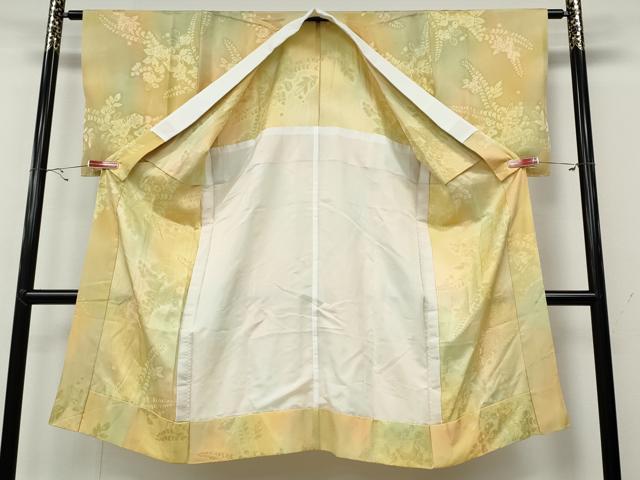 平和屋着物●長襦袢 無双仕立て 辻が花地紋 暈し染め やまと誂製 正絹 逸品 CABA8282ut