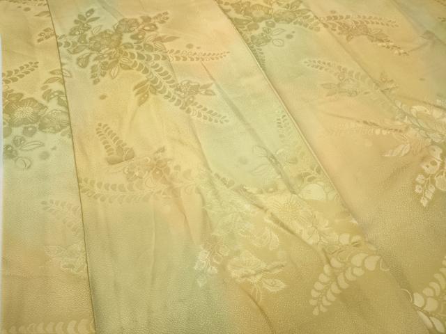 平和屋着物●長襦袢 無双仕立て 辻が花地紋 暈し染め やまと誂製 正絹 逸品 CABA8282ut