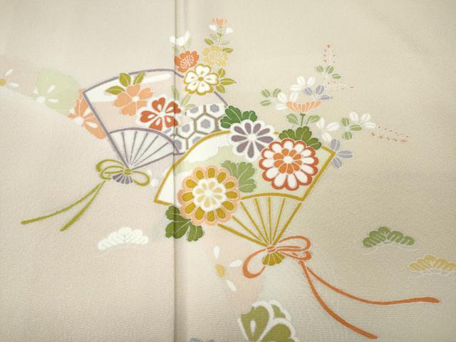 平和屋着物●創業460年・千總　訪問着　扇面花文　暈し染め　正絹　逸品　未使用　CABA8285ut