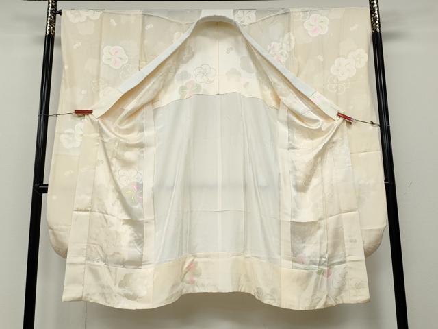 平和屋着物●振袖用長襦袢　無双仕立て　捻梅地紋　暈し染め　正絹　逸品　CABA8286ut