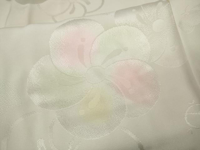 平和屋着物●振袖用長襦袢　無双仕立て　捻梅地紋　暈し染め　正絹　逸品　CABA8286ut