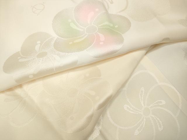 平和屋着物●振袖用長襦袢　無双仕立て　捻梅地紋　暈し染め　正絹　逸品　CABA8286ut