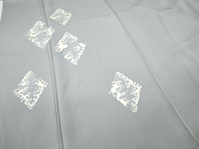 平和屋着物●大正の浮世絵師　竹久夢二　夢二ロマン　訪問着　駒刺繍　菱立波文　正絹　逸品　CABA8301ut