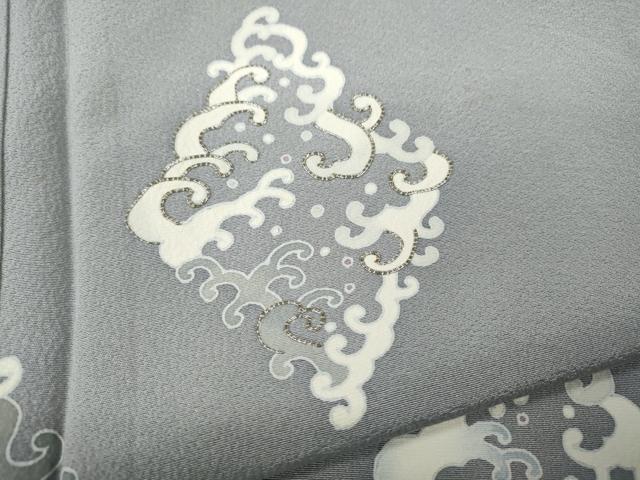平和屋着物●大正の浮世絵師　竹久夢二　夢二ロマン　訪問着　駒刺繍　菱立波文　正絹　逸品　CABA8301ut