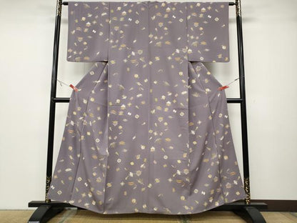 平和屋着物●上質な小紋　宝尽くし文　金彩　ゑり善扱い　正絹　逸品　CABA8312ut