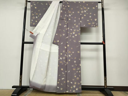 平和屋着物●上質な小紋　宝尽くし文　金彩　ゑり善扱い　正絹　逸品　CABA8312ut