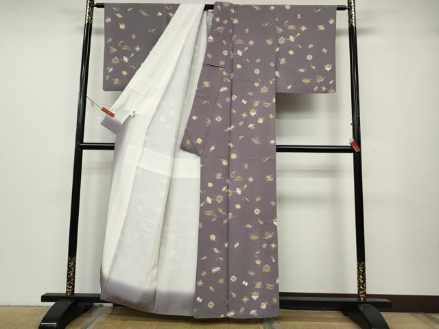 平和屋着物●上質な小紋　宝尽くし文　金彩　ゑり善扱い　正絹　逸品　CABA8312ut