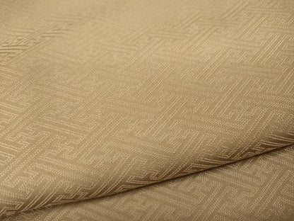 平和屋着物●上質な色無地 紗綾形地紋 淡香色 正絹 逸品 CABA8315ut