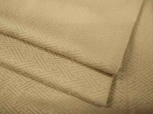 平和屋着物●上質な色無地 紗綾形地紋 淡香色 正絹 逸品 CABA8315ut