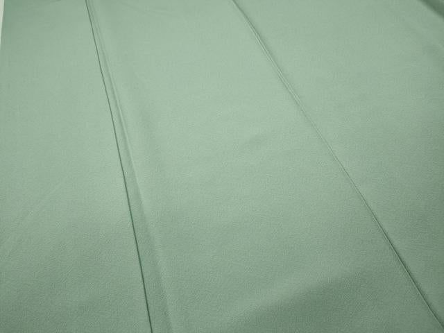 平和屋着物●上質な色無地　錆青磁色　正絹　逸品　CABA8335ut