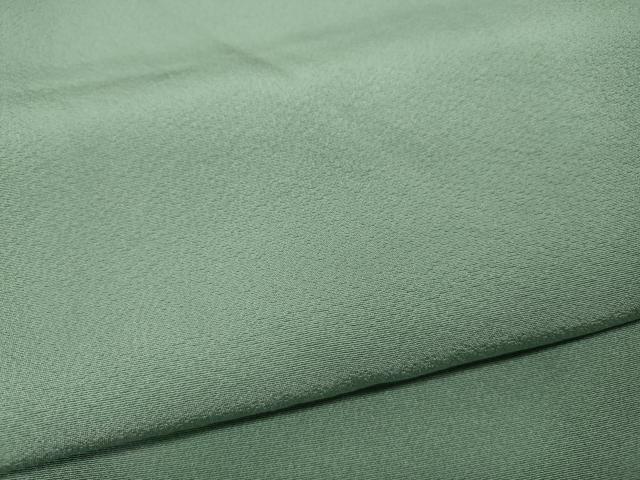 平和屋着物●上質な色無地　錆青磁色　正絹　逸品　CABA8335ut