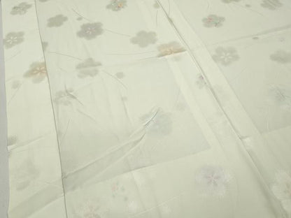 平和屋着物●長襦袢　無双仕立て　手描き　夢咲衣　暈し染め　金彩　正絹　逸品　CABA8340ut