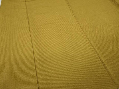 平和屋着物●上質な色無地　紋意匠　芥子色　正絹　逸品　CABA8362ut