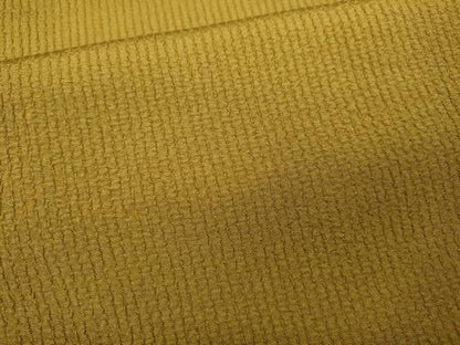 平和屋着物●上質な色無地　紋意匠　芥子色　正絹　逸品　CABA8362ut