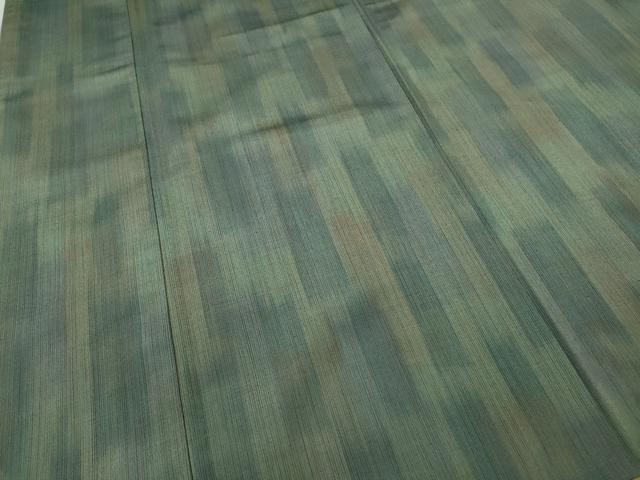 平和屋着物●上質な紬　縞　正絹　逸品　CABA8371ut