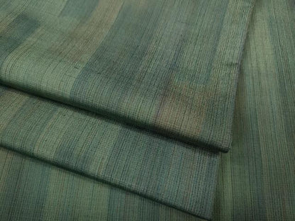 平和屋着物●上質な紬　縞　正絹　逸品　CABA8371ut