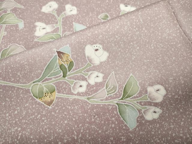 平和屋着物●訪問着　友禅　枝花文　暈し染め　正絹　逸品　CABA8375ut