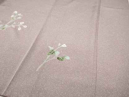 平和屋着物●訪問着　友禅　枝花文　暈し染め　正絹　逸品　CABA8375ut